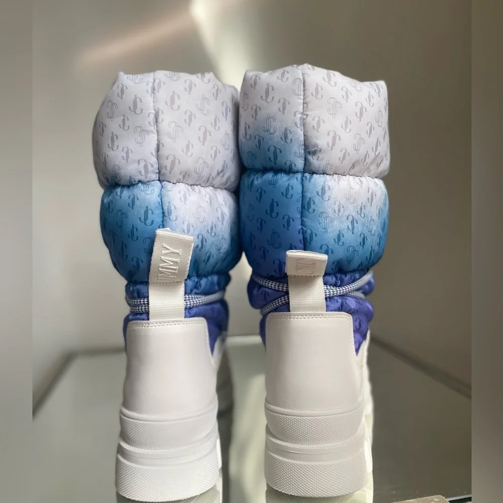 New JIMMY CHOO Yeda monogram padded snow boots $1,295 37